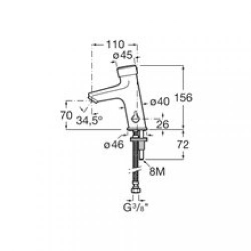 Robinet temporisé de rebord Eco – Roca