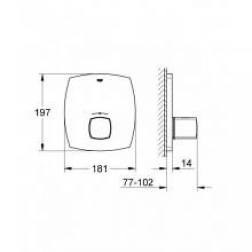 Robinet thermostatique central Grohe Grandera