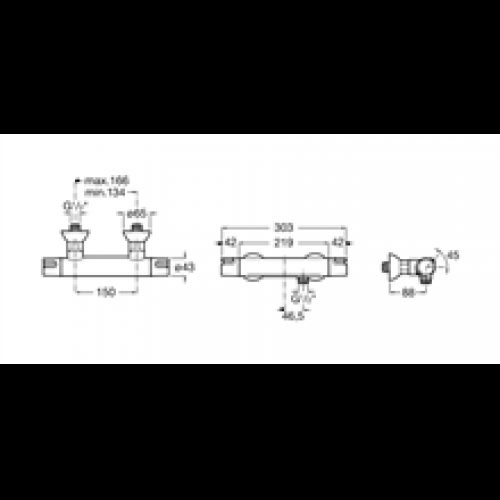 Robinet thermostatique de douche extérieur…
