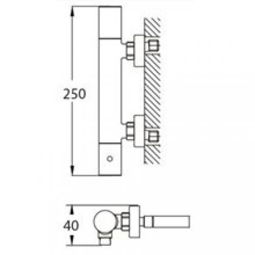 Robinet thermostatique de douche Nerea Futurbaño