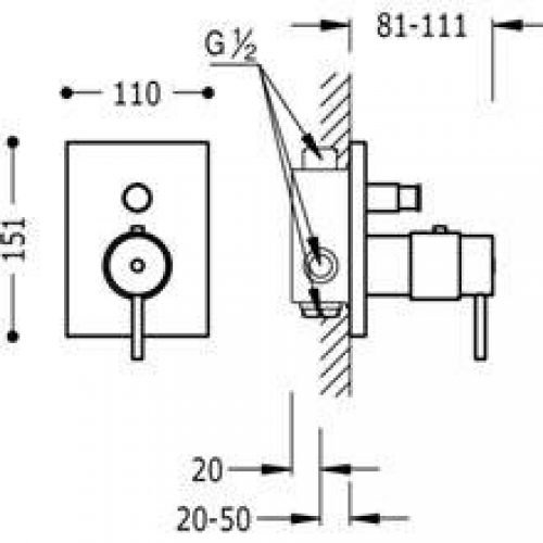 Robinet thermostatique à encastrer…