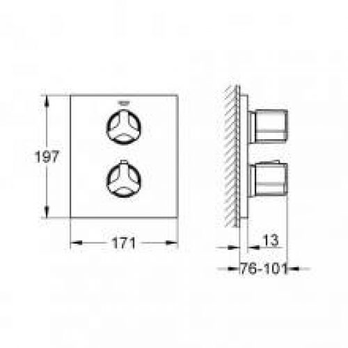 Robinet thermostatique pour baignoire / douche…
