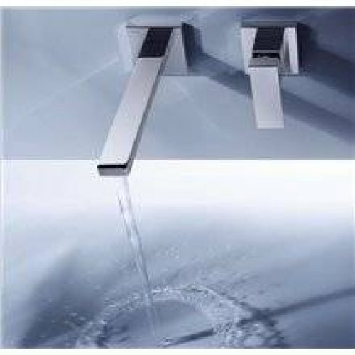 Robinetterie murale 2 centres 18,5 cm CUADRO-TRES