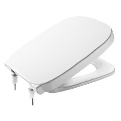 ROCA Debba Sq Abattant Double Laque Silencio Charnieres Inox Blanc – A8019D2004