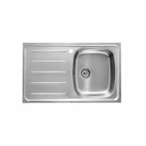 ROCA E Evier Inox 1 Bac A G +Egouttoir 80X50Cm – A870H30801