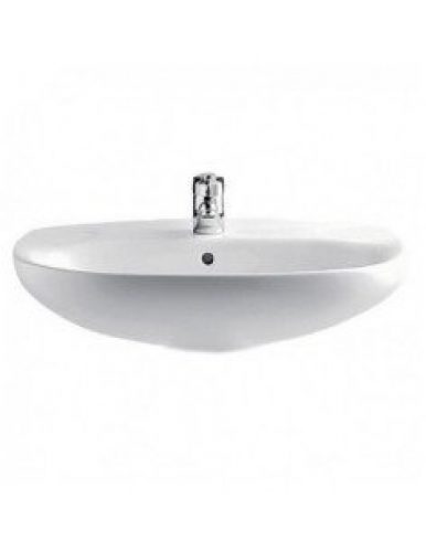 ROCA lavabo polo avec trop plein  63 cm  porcelaine blanche