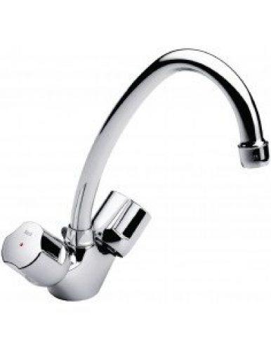 ROCA – Mélangeur évier Niagara disc monotrou à bec mobile -…