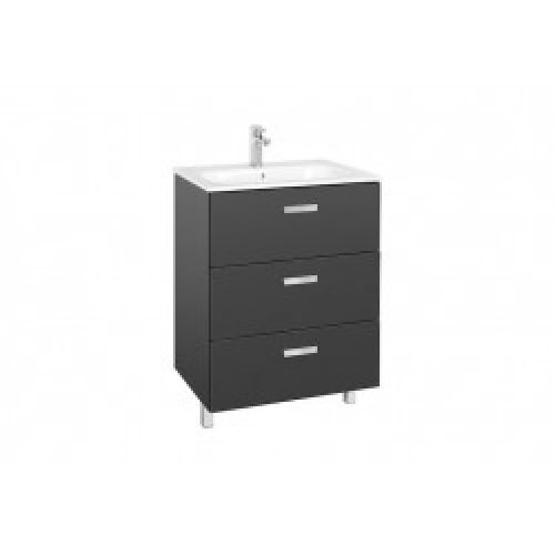 ROCA Unik Vict Fam Meuble+Lav 3Tir 600 Gris Anthracite – A851230153