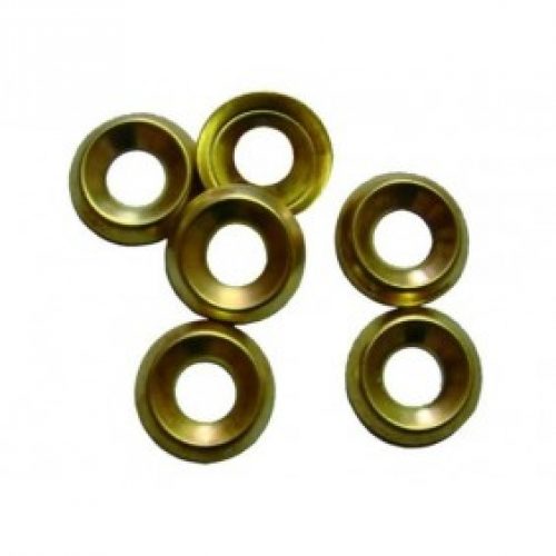 Rondelles cuvettes embouties – laiton poli – 200 unités