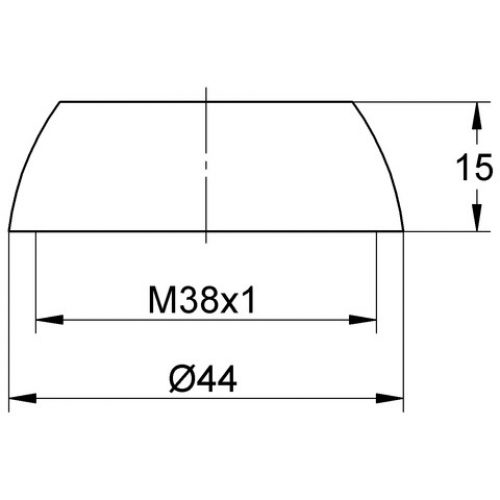 Rosace Grohe de recouvrement Eichelberg Chromé 44041826