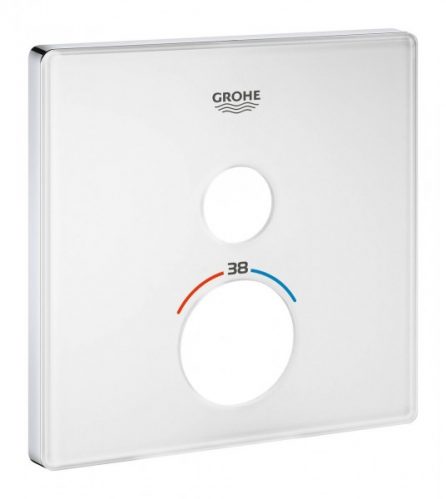 Rosace Grohe Pour Thermostat avec 1 vanne d&rsquo;arrêt Blanc Lune