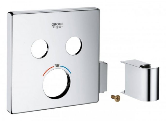 Rosace Grohe Pour Thermostat avec 2 vannes d&rsquo;arrêt Chromé