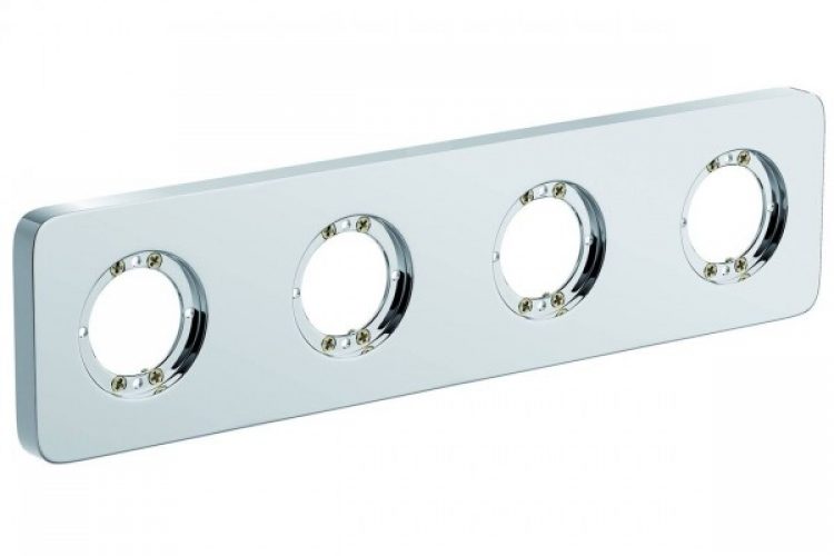 Rosace Ideal Standard Archimodule 4 trous 83×332 mm A1543AA