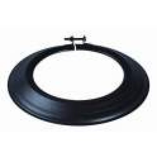 Rosace émail noir mat, D.153