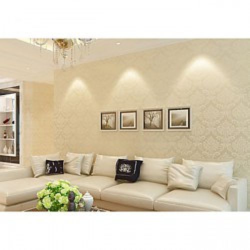 Rouleau de papier peint contemporain à motif floral intissé