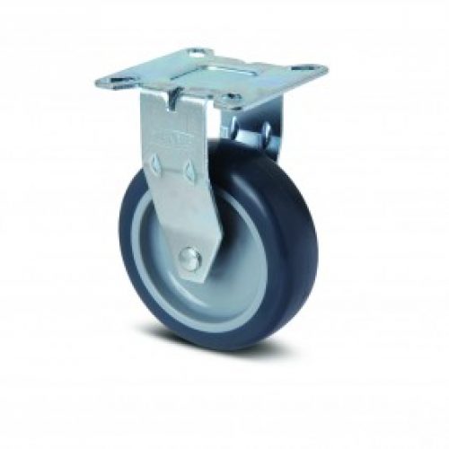Roulette fixe pour présentoirs légers – fixation platine – Agila