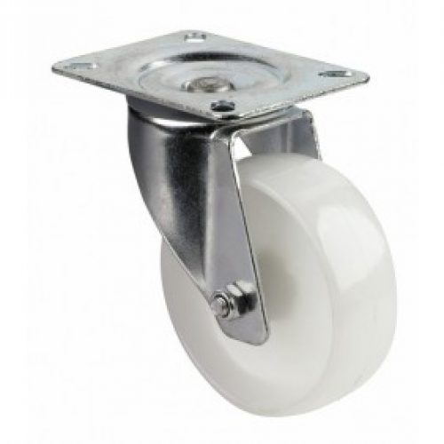 Roulette pivotante sur platine – bandage polypropylène – Port-Roll