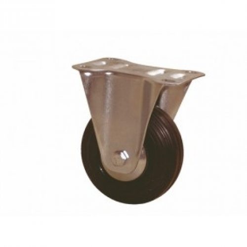 Roulette sur platine fixe – bandage noir silencieux – Port-Roll