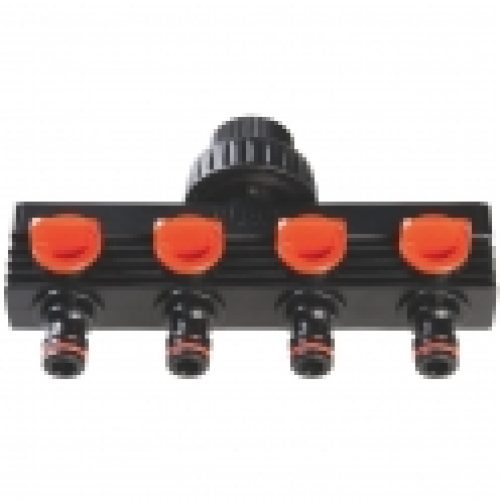 Répartiteur plastique – 4 sortie – MF 3/4&Prime; – Claber