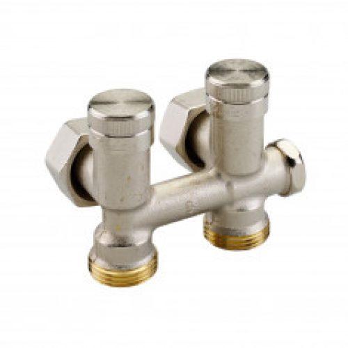 Répartiteur RLV-K équerre pour radiateur Mâle 3/4″ – mural – Danfoss 003L0283