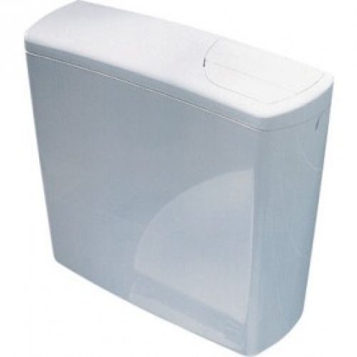 Réservoir de chasse blanc basse position