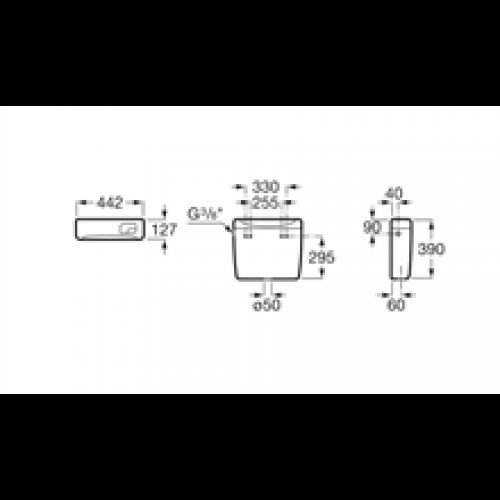 Réservoir haut Universal Roca