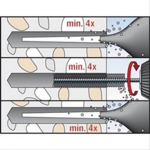 Résine de scellement en ampoule RM Ø16mm L=120mm pour vis ØM12 boîte de 10