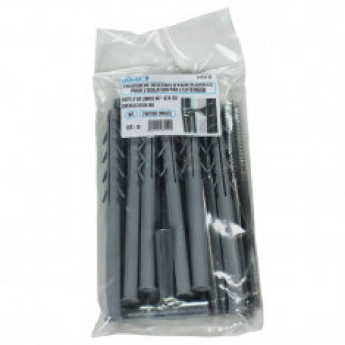 Sachet de 10 pattes-à-vis longue 7×170 – Fixation de descentes extérieures d&rsquo;eau pluviale – First…