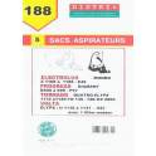 Sacs papier pour aspirateur Electrolux (5 sacs)