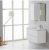 SALLE DE BAIN MOBILE MANHATTAN 90 CM DROIT ET AVEC TIROIRS MIROIR AVEC TOIT BLANC FOREST