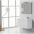 SALLE DE BAIN MOBILE MANHATTAN 90 CM DROITE AVEC PORTES FORESTIERS BLANC