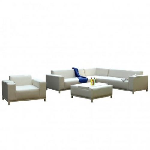 Salon de jardin PARIS GARDEN DUBAI 6/8 places – BLANC CREME