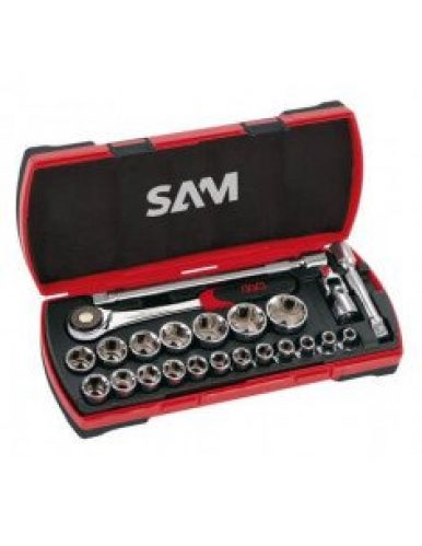 SAM OUTILLAGE 75SH23Z Coffret de douilles 1/2&Prime;
