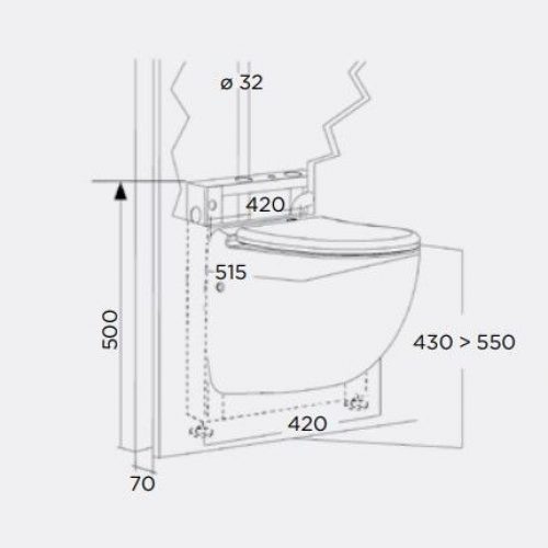 Sanibroyeur SFA Sanicompact Comfort pour WC 0044