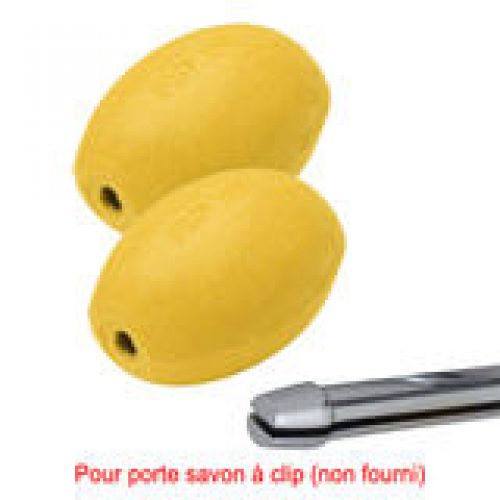Savon jaune rotatif citron (lot de 2)…
