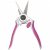 Sécateur en inox RIBIMEX DONNA7 fuchsia à lames droites 180mm