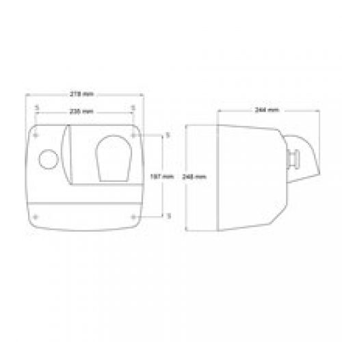 Sèche-cheveux satiné manuel Saniflow Mediclinics