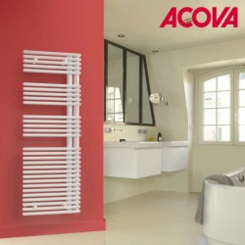 Sèche-serviette ACOVA – CALA Asymétrique à Droite – eau chaude 572W LNR-145-040