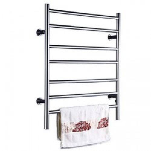 Sèche-serviette contemporain en acier inoxydable poli miroir