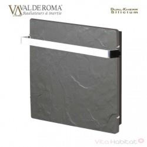 Sèche-serviette à inertie Wifi Ardoise Noire 800W Carré – Valderoma AN08BSW