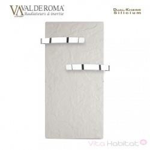 Sèche-serviette rayonnant SLIM 2.0 Ardoise Blanche 800W – Valderoma 01800TL