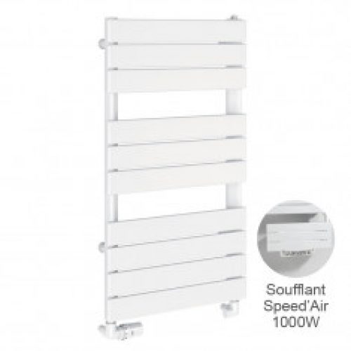 Sèche-serviettes eau chaude acier CHORUS BAINS avec soufflant Speed’Air – Disponible en 5 puissances