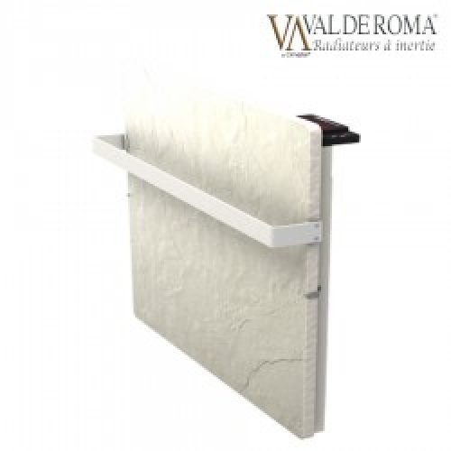 Sèche-serviettes à inertie TACTILO Carré Ardoise Blanche 800W – Valderoma AB08BSA