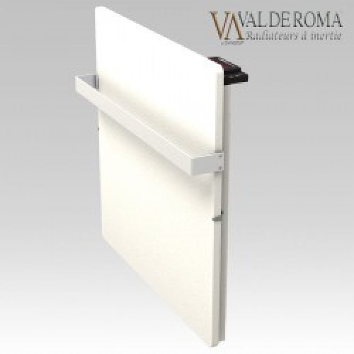 Sèche-serviettes à inertie TACTILO Carré Blanc Cachemire 800W – Valderoma BC08BSA