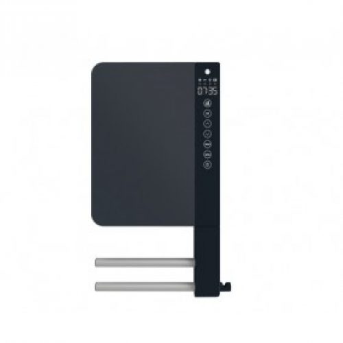 Sèche-serviettes électrique soufflant Télia 2 barres et 1 patère