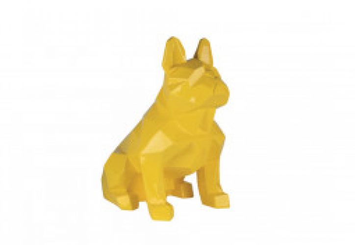 Sculpture en Polyrésine Amicizia Jaune