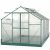 Serre de jardin structure aluminium 10.37m² avec base et 4 fenêtres de toit