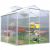 Serre de jardin structure aluminium 2,39m² avec fenêtre de toit, sans base