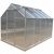 Serre de jardin structure aluminium 6.03m² avec base et double fenêtre de toit