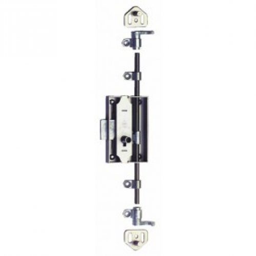 Serrure de meuble espagnolette – 3 points – S45 – 12.383